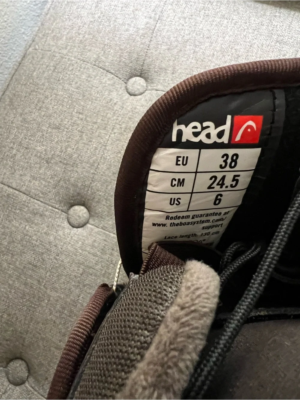 Head Scout Kids' Brown and White Snowboard Boots